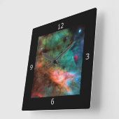 Horloge Carrée Centre de la nébuleuse du cygne (Angle)