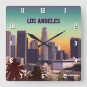 Horloge Carrée Centre-ville de Los Angeles, CA (Recto)