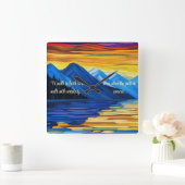 Horloge Carrée Certitude de foi (Maison)