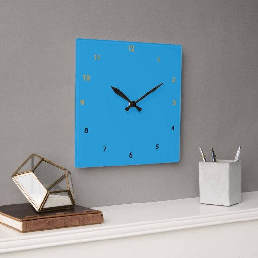 Horloge Carrée Cerulean  Blue  (Bureau)