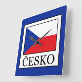 Horloge Carrée Česko (Angle)