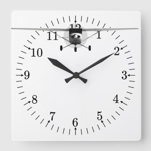 Horloge Carrée Cessna 152 (Recto)