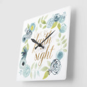 Horloge Carrée C'est bien - Marcher par la foi Pas par la vue (Angle)