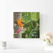 Horloge Carrée C'est les petites choses (Maison)