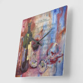 Horloge Carrée C'est mon parti (Angle)