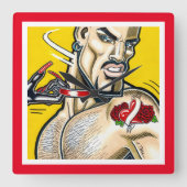 Horloge Carrée C'est simple ! (Recto)