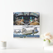 HORLOGE CARRÉE CH-47F CHINOOK (Maison)