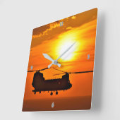 HORLOGE CARRÉE CH-47F CHINOOK (Angle)