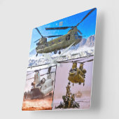 HORLOGE CARRÉE CH-47F CHINOOK (Angle)