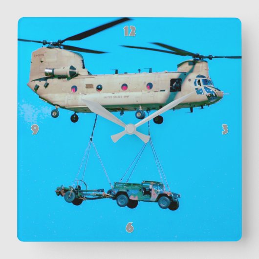 HORLOGE CARRÉE CH-47F CHINOOK (Recto)
