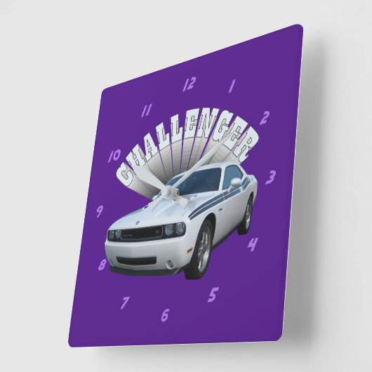 Horloge Carrée Challengeur (Angle)