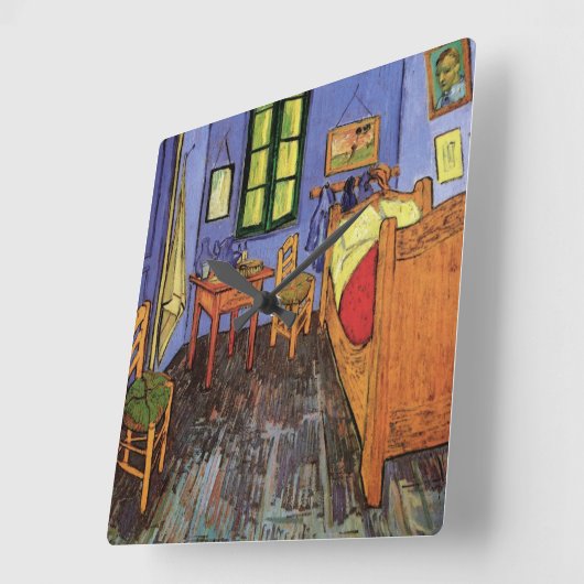 Horloge Carrée Chambre de Vincent à Arles par Vincent van Gogh (Angle)