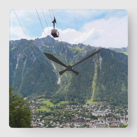 Horloge Carrée Chamonix (Recto)