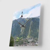 Horloge Carrée Chamonix (Angle)