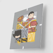 Horloge Carrée Championnat de Chine de justice| Vol, Kick, Run (Angle)