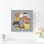 Horloge Carrée Championnat de Chine de justice| Vol, Kick, Run (Maison)