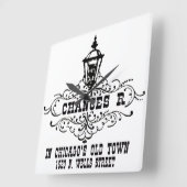 Horloge Carrée Chances R Restaurant, Chicago et Chicago (Angle)