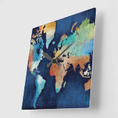 Horloge Carrée Changement saisonnier (Angle)