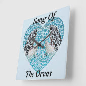 Horloge Carrée Chanson des Orques, (Angle)