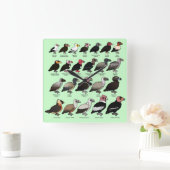 Horloge Carrée Chaque vautour (Maison)