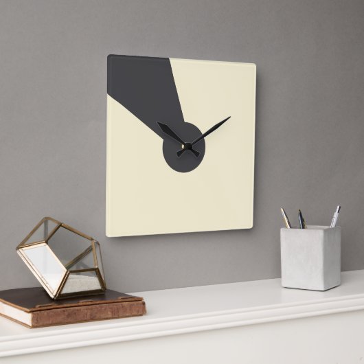 Horloge Carrée Charcoal keyhole Wall clock (Bureau)