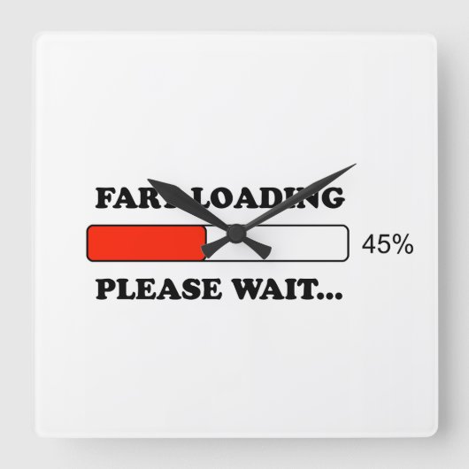 Horloge Carrée Chargement des pépins (Recto)