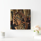 Horloge Carrée Chariot de train antimule (Maison)