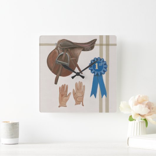 Horloge Carrée Charme naturel VI (Maison)