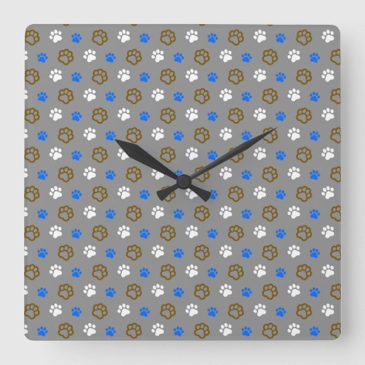 Horloge Carrée Chat (Recto)