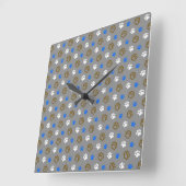 Horloge Carrée Chat (Angle)