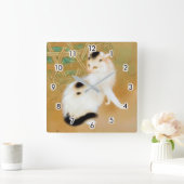 Horloge Carrée Chat japonais, Takeuchi Seihō, Art japonais (Maison)
