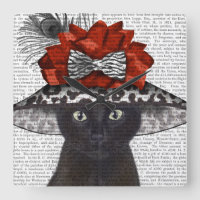 Chat noir avec Casquette fabuleux