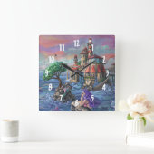 Horloge Carrée Château de Mermaid (Maison)