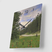 Horloge Carrée Château Mountain Banff (Angle)