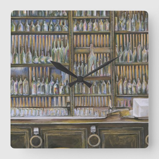 Horloge Carrée Chaud, mais pas en mouvement (Recto)