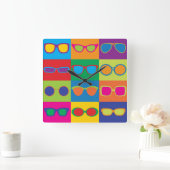 Horloge Carrée Checkerboard (Maison)