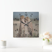 Horloge Carrée Cheetah Love (Maison)