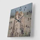 Horloge Carrée Cheetah Love (Angle)