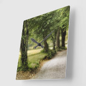 Horloge Carrée Chemin dans le pays (Angle)