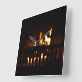 Horloge Carrée Cheminée à la maison (Angle)