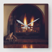 Horloge Carrée Cheminée à la maison (Recto)
