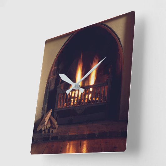 Horloge Carrée Cheminée à la maison (Angle)