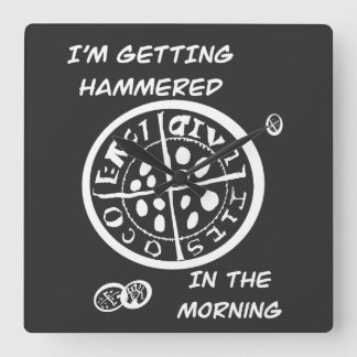 Horloge Carrée  Chercheur de métaux 