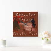 Horloge Carrée Cherokee (Maison)