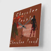 Horloge Carrée Cherokee (Angle)