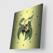 Horloge Carrée Cherry (Angle)