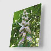 Horloge Carrée chestnut flower (Angle)