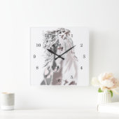 Horloge Carrée Cheval blanc (Maison)