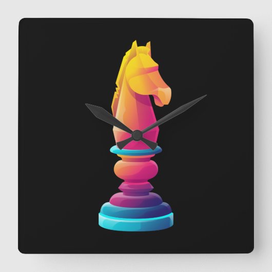 Horloge Carrée Chevalier (Recto)