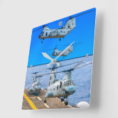 HORLOGE CARRÉE CHEVALIER DE MER CH-46E (Angle)